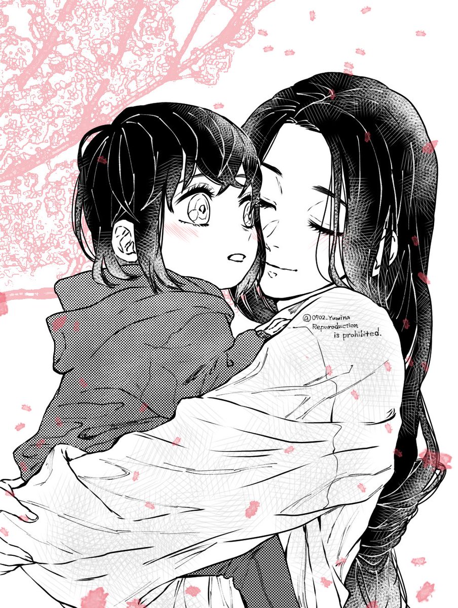 #春の嘴平母子祭り  桜と琴葉と伊之助🌸🌸 