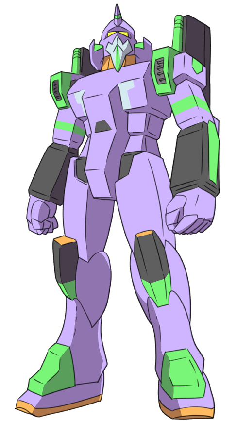 うろ覚えでエバ１号機を描きました。 