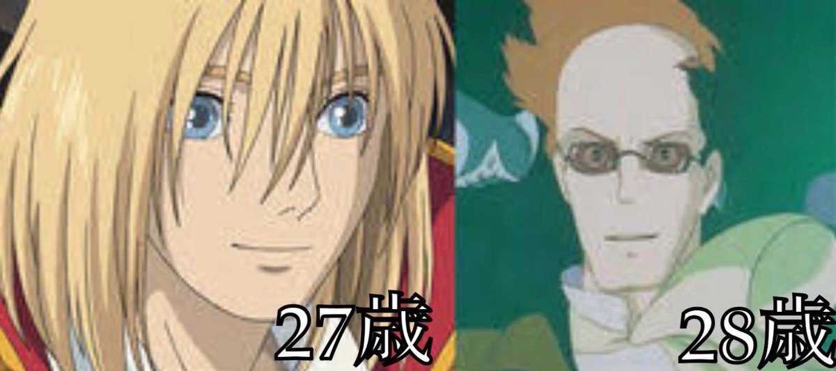 年齢を知ったときは驚いたキャラたち 