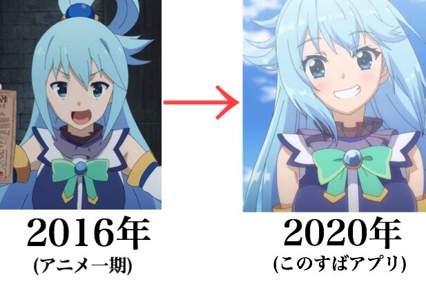 このすばキャラが可愛くなりすぎて驚いた 