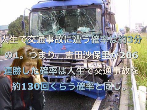 吉田沙保里が公式戦206連勝した確率がどれだけ凄いのか考えてみたら、とんでもない事に気がついてしまった