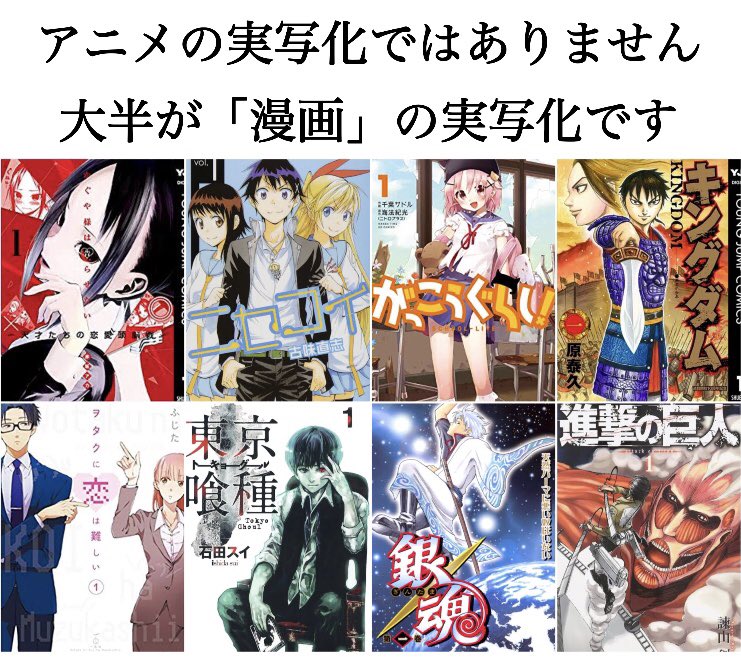 アニメ・漫画の実写化について 少なくともこれだけは理解してほしい 