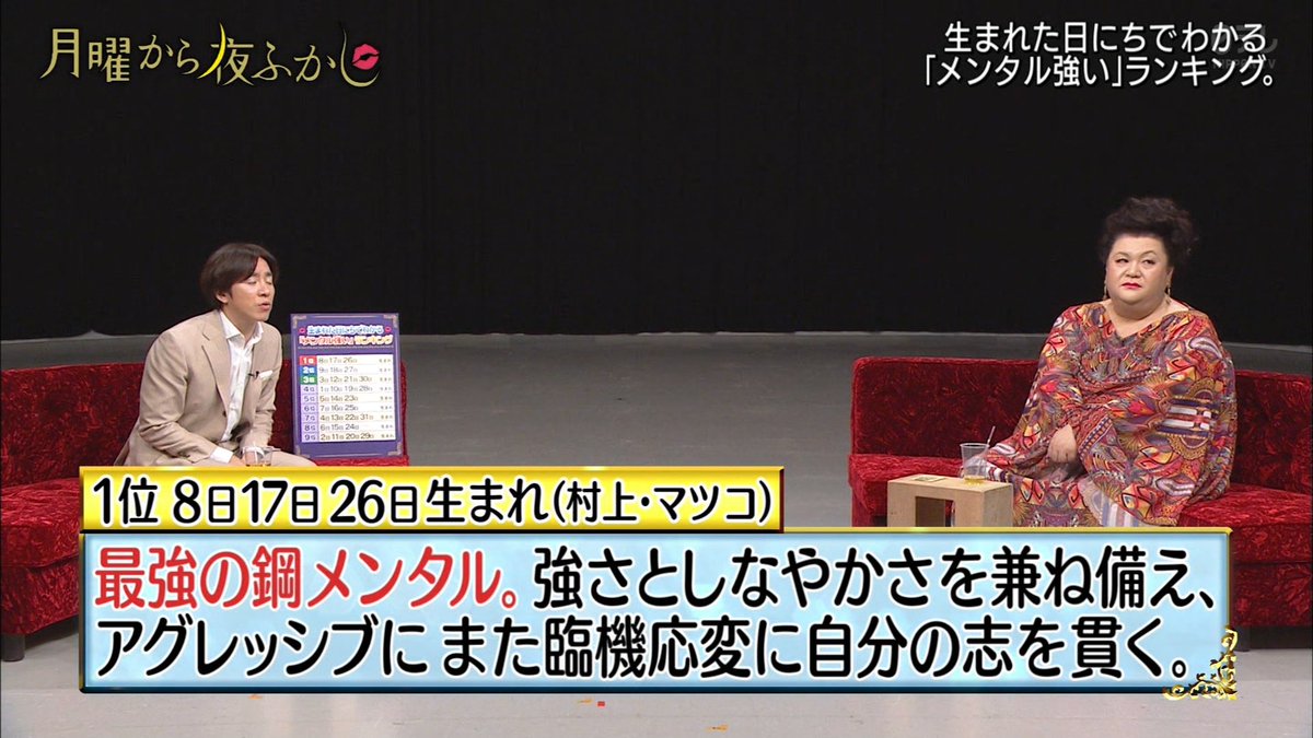 生まれた日にちで分かる「メンタル強い」ランキング当たる 