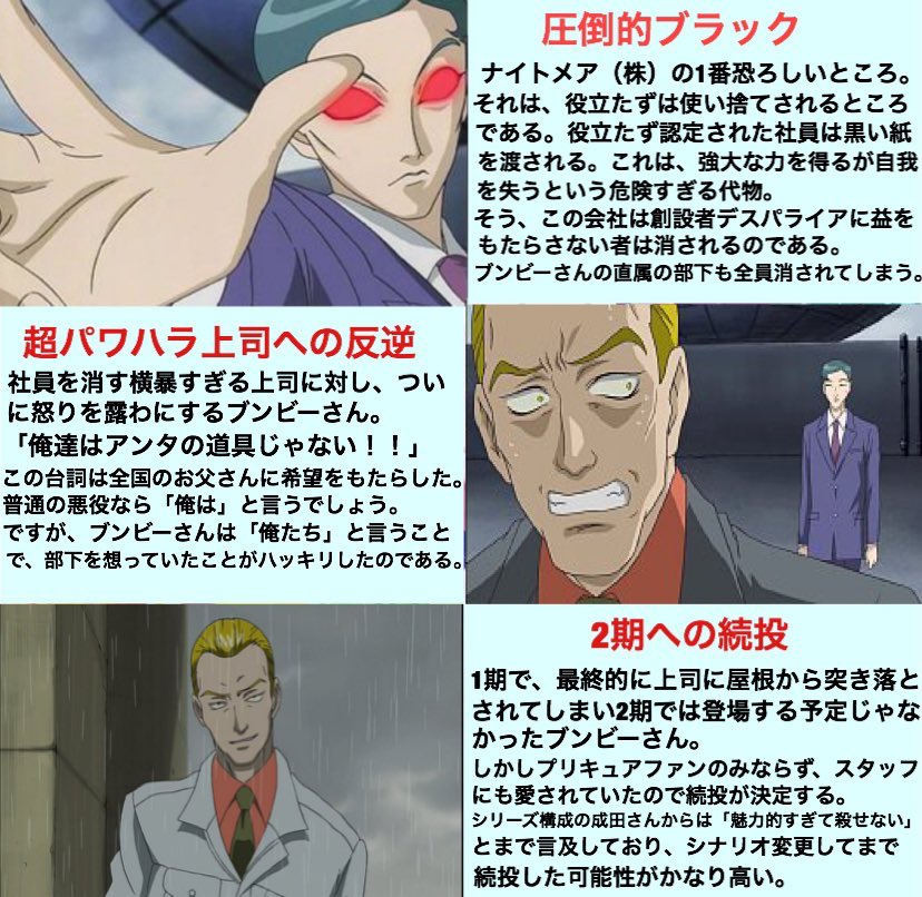 プリキュア映画の前売券特典にブンビーさんが登場するので、ブンビーさんの紹介プレゼン