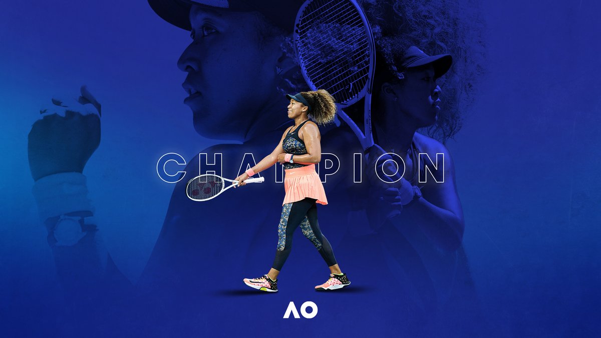 ✨ Osaka shines in Melbourne once more ✨  @naomiosaka is an #AusOpen champion for the second time.  #AO2021 