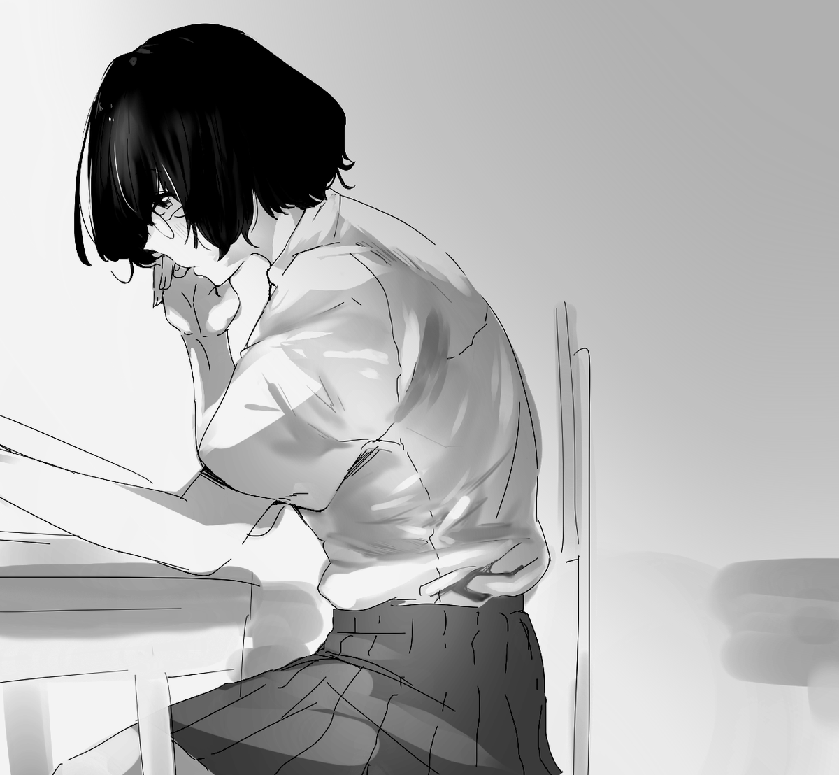 クラスで気になってる大人しいあの子、実は背中にタトゥーが入っているらしい… 