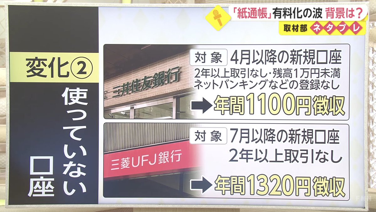 4月から変わる銀行手数料 