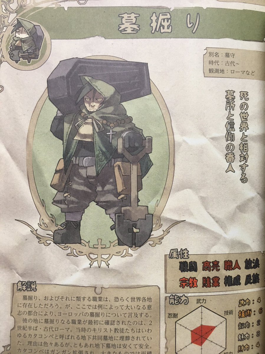 「十三世紀のハローワーク」実はこれかなり作品やTRPGのシティアドベンチャーのネタ本に持ってこいなんですよね