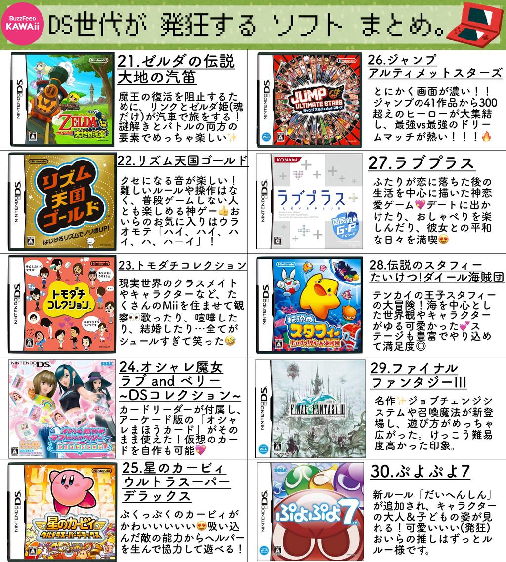 DS世代が「あああああああ」ってなる懐かしいソフトまとめです。 