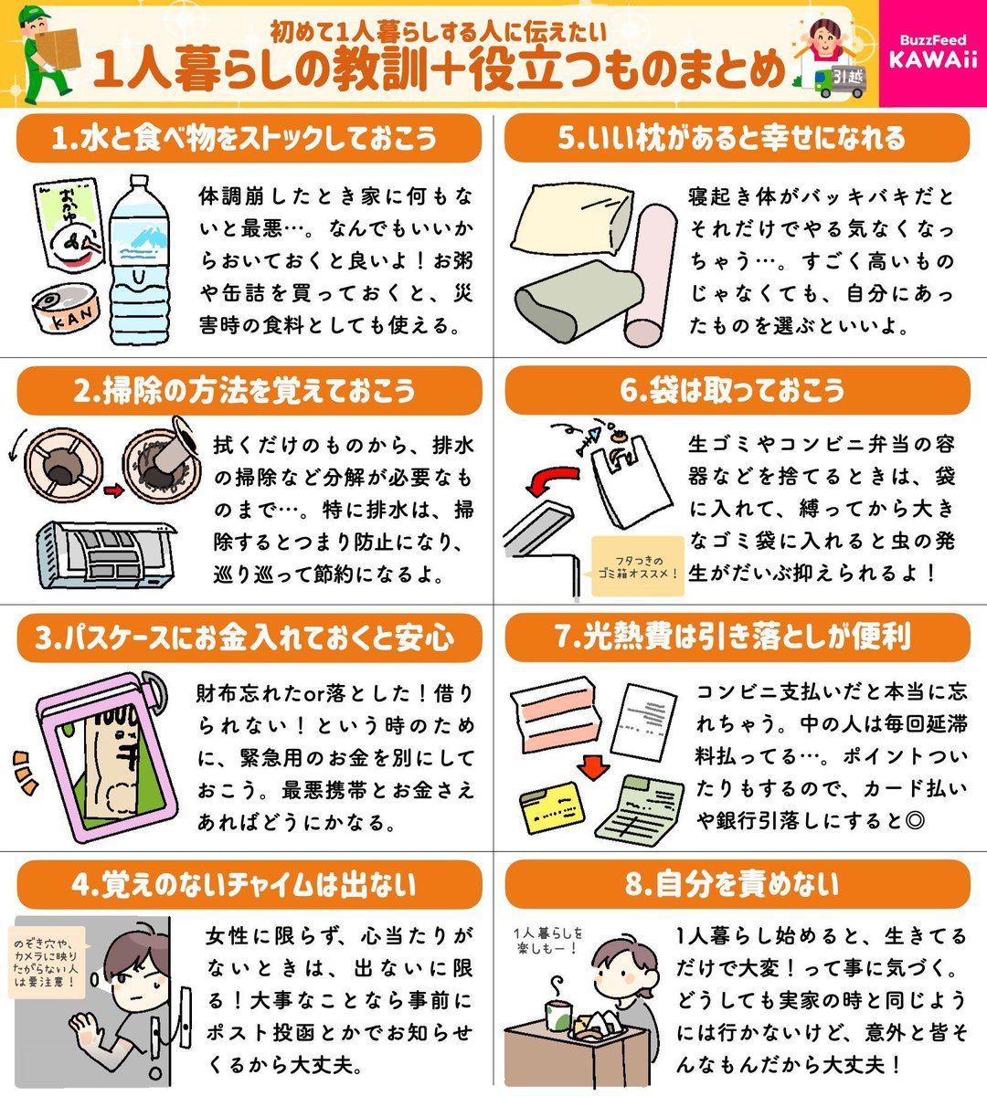   一人暮らしする上で知っておきたい教訓と、持っていると役立つものをまとめました🏠 