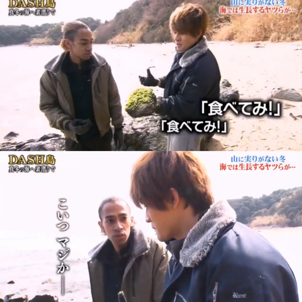 なんでも食べる慎太郎にドン引きしまくる草間リチャード敬太でアホほど笑ってる #鉄腕DASH 