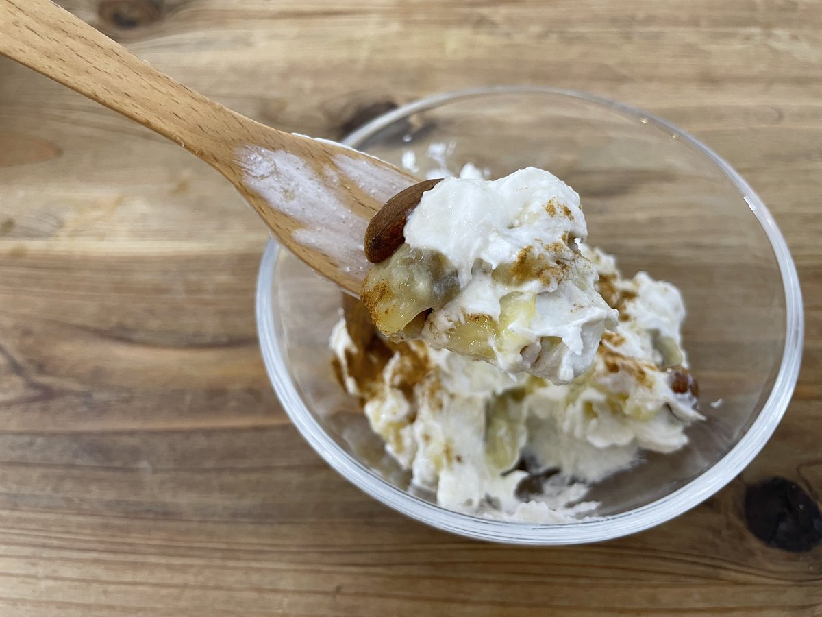熟れたバナナがあったら絶対このバナナチーズケーキ風を作って欲しい