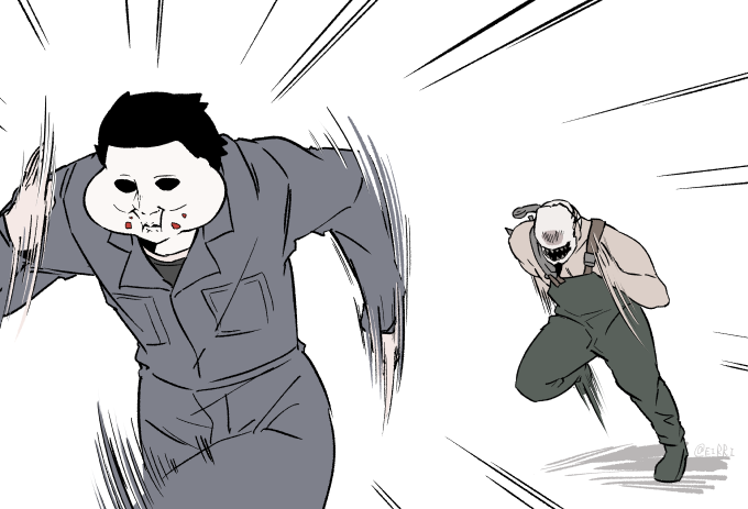 レイスのお世話手伝うマイケル #でべりぞえ 