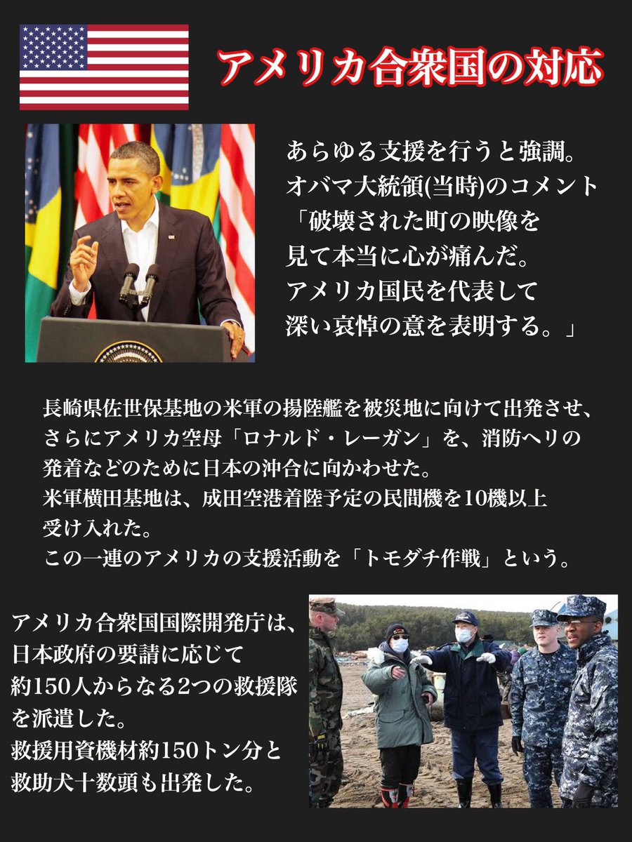 東日本大震災から今日で10年となりますが、ここで当時の世界各国の対応を見てみましょう