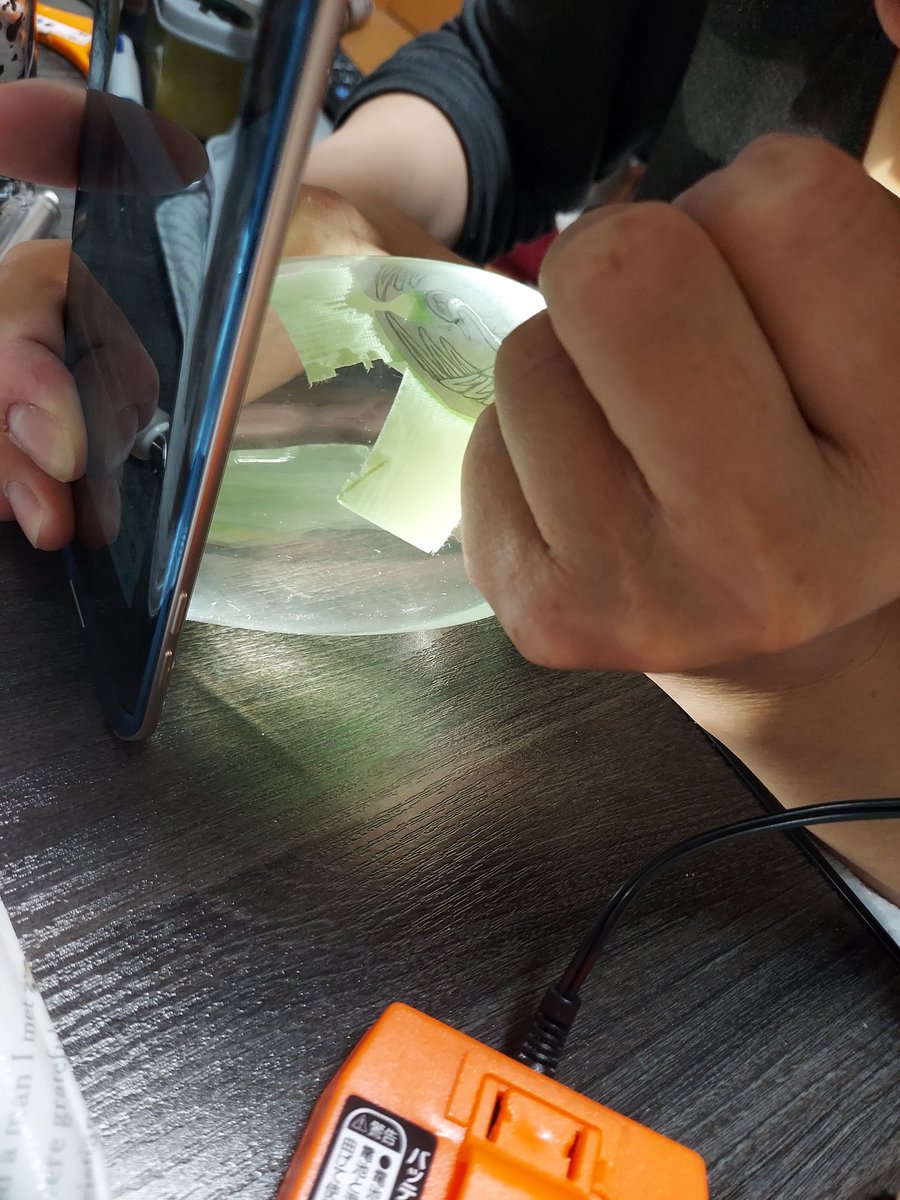 気を付けろ……本気になったオタクはなんでもするぞ…… (瞬殺で鶴さんグラス手に入らなくて再販決まる前に転売ヤーから買うのだけは嫌だと妹が自分で作りました) 