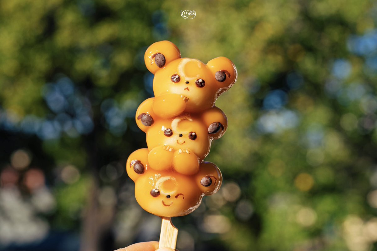 🧸🍯🐝ヒメグマの蜂蜜みたらし団子✨ 