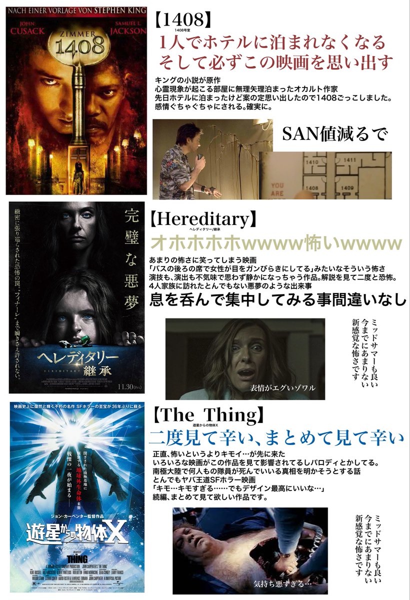 トラウマになった怖い作品感想一覧 オススメですがグロホラー苦手な人は注意