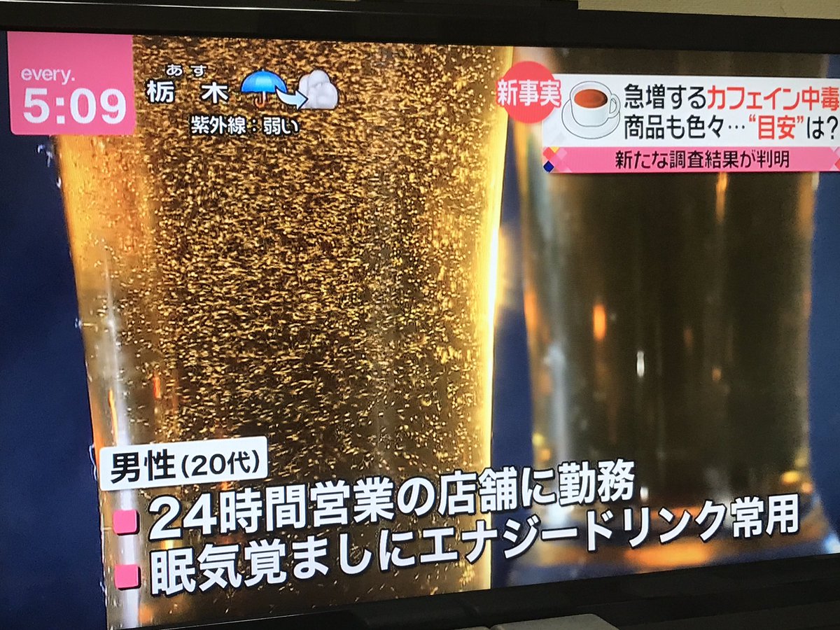 エナジードリンクが原因というよりも、エナジードリンクで眠気を覚まして働かなきゃいけない環境が原因  