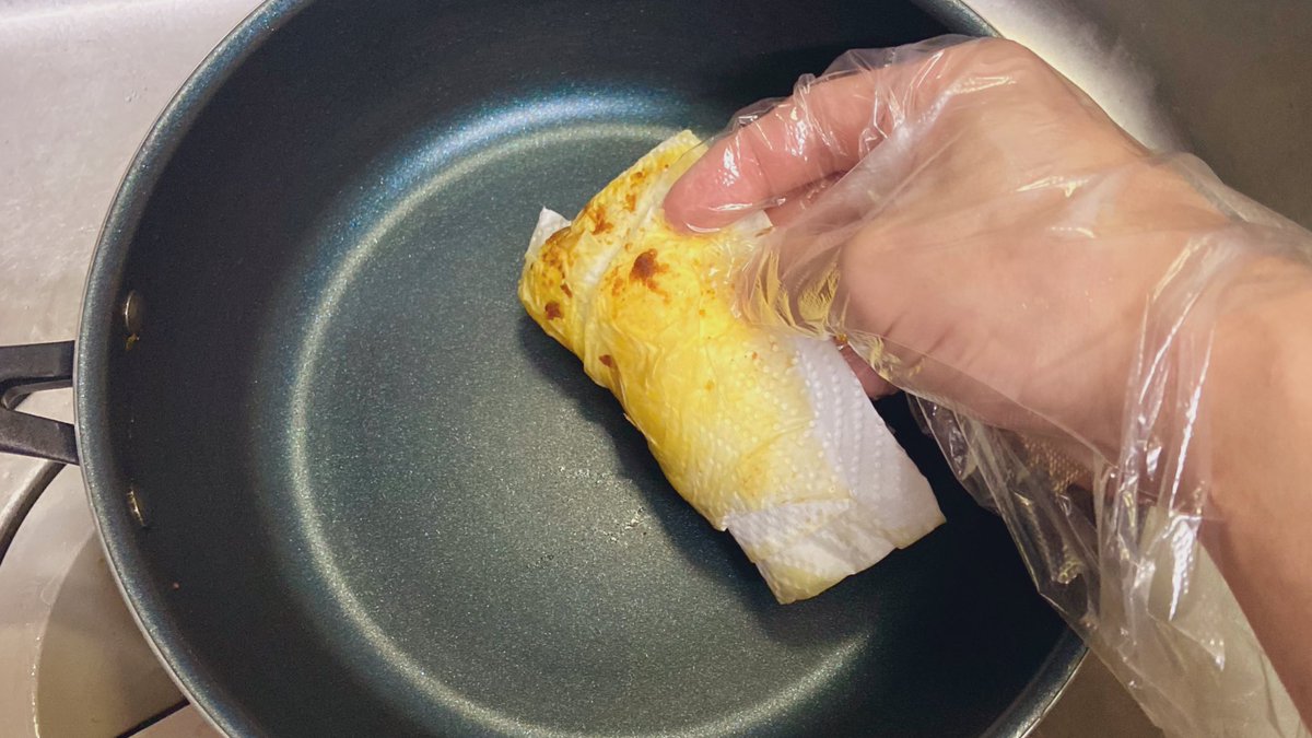 カレーを作ったフライパンのストレスフリーな洗い方