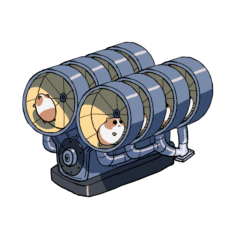 モルカーに搭載されているPui8エンジン 