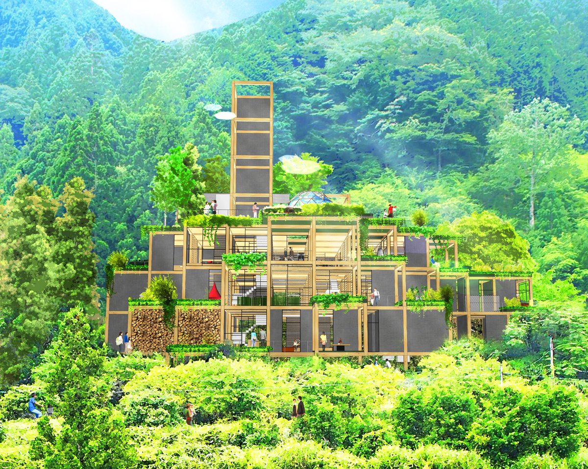 徳島県と高知県の県境にある木頭村に建設されるという世界最大の漫画図書館. しかもホテルも併設して泊まれるようにするみたい. 完成予定の2021年の夏はココに1週間くらい引き籠るつもり. 