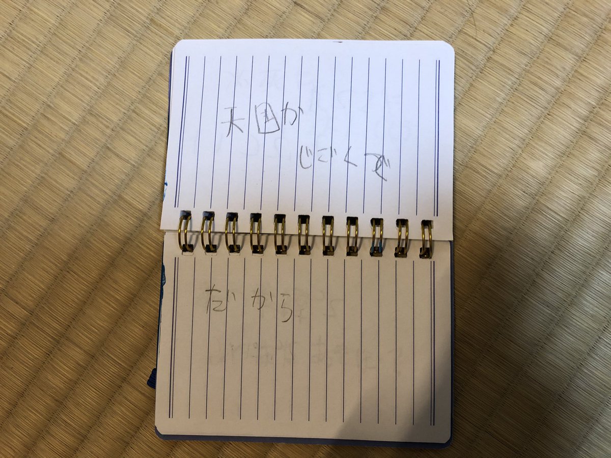 娘がいつも病院に持って行っていたカバンを片付けていたら、ドラマみたいな事が起きた 全然使ってないメモ帳、なんとなくパラパラと後ろからめくってみたら「ママ