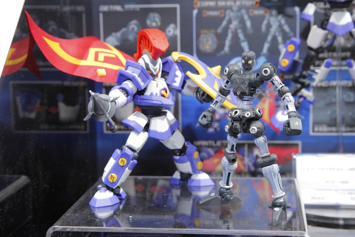 静岡ホビーショーにて「#ダンボール戦機」のLBX展示中です