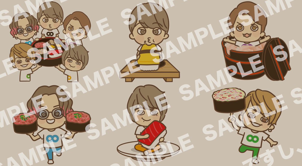 🍣🍣🍣🍣🍣 #ReLIVE 発売記念 「関ジャニ∞ おすし壁紙」配信決定