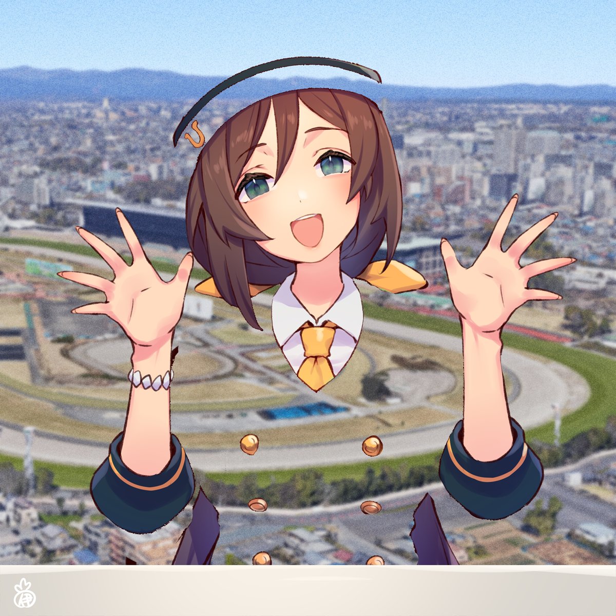 広報として番組出演をするも放送事故が起きるたづなさん 