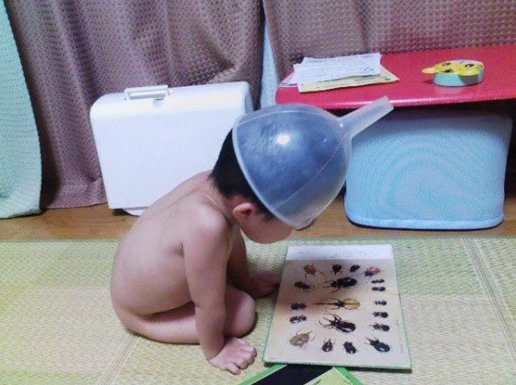 自分も虫になったつもり(;^_^A 