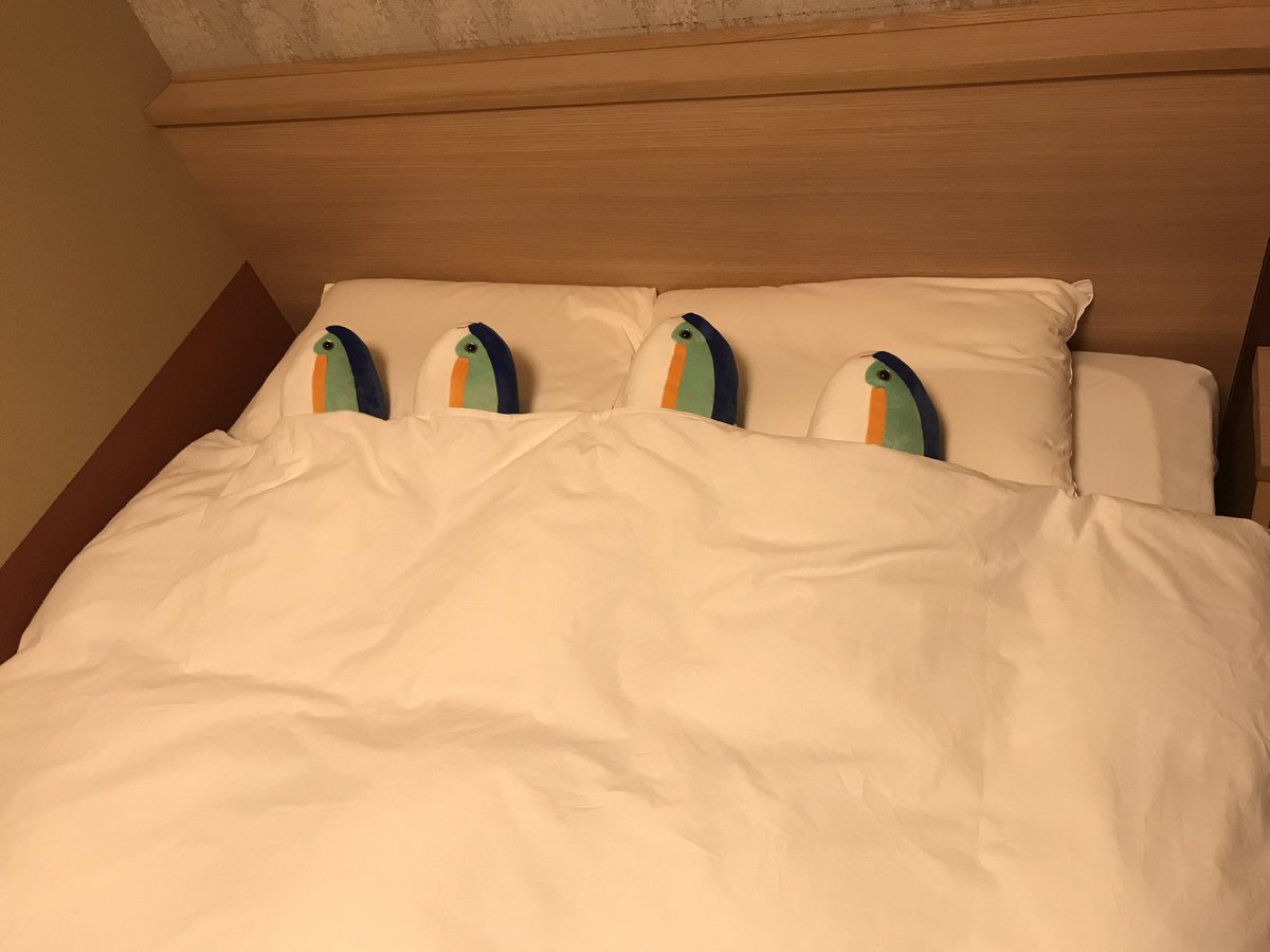 ホテル戻ってきたらぶりがセットされてた 