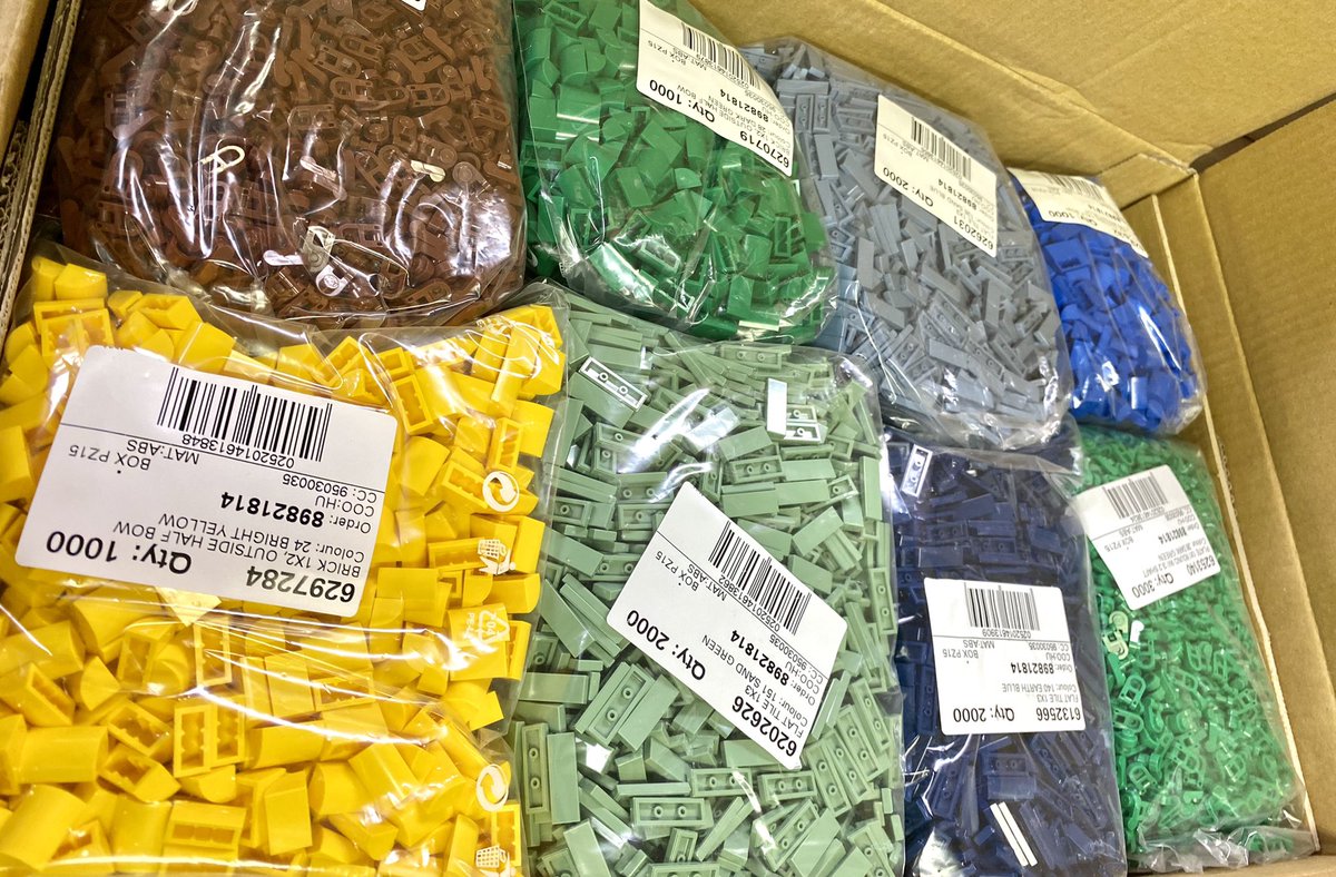 レゴ、1トン買いました。 年に一度くらいの大人買い。 