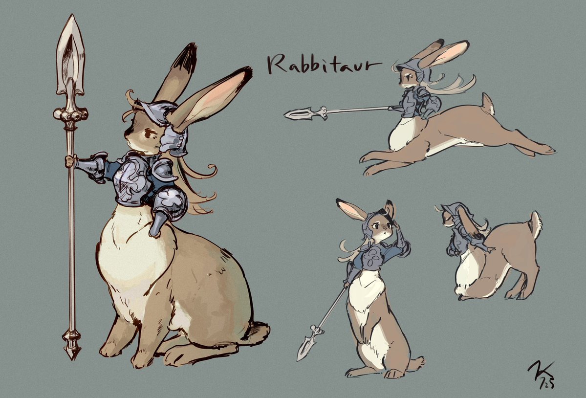 Rabbitaur  (前に描いたののポーズ追加) 