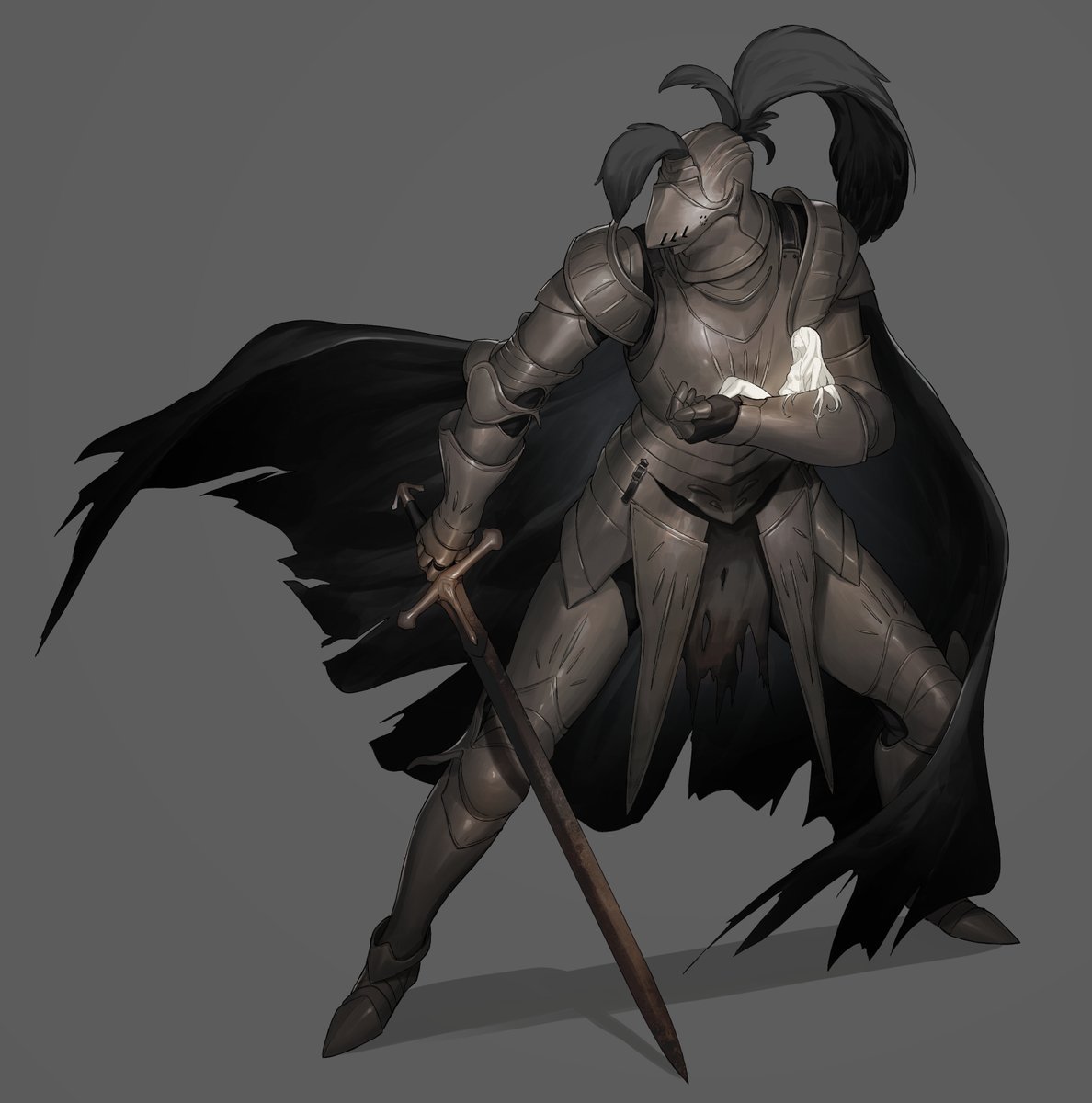 甲冑と麗人 #私の絵柄が性癖に刺さる人に届いてほしい 