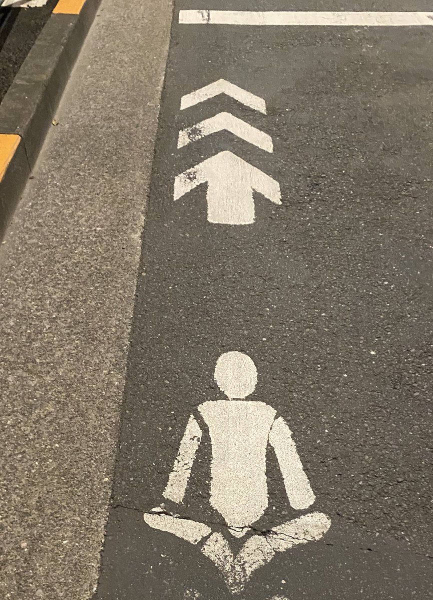 ヨガ専用通行帯あるじゃん 