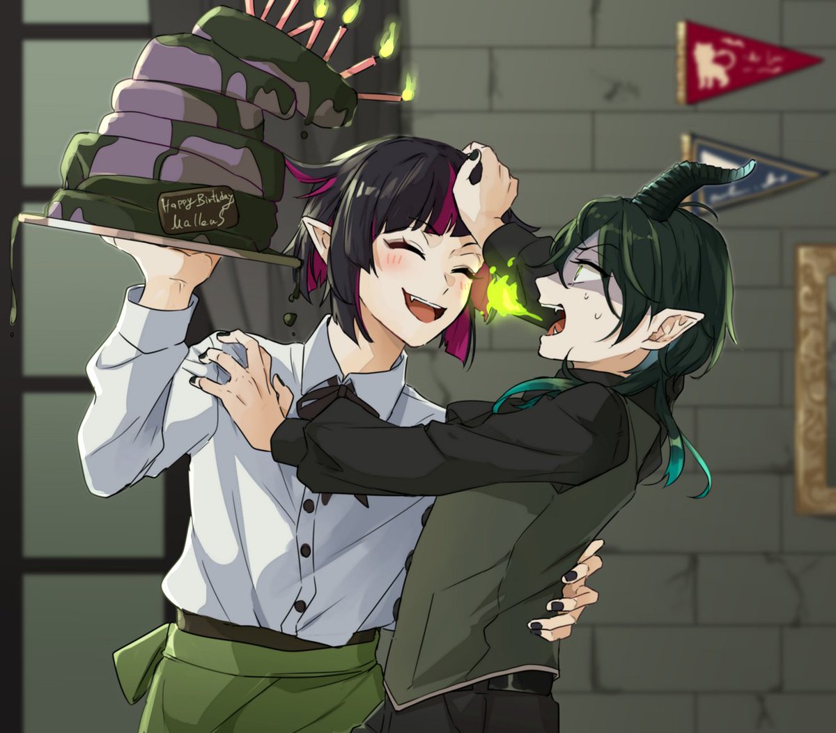 #マレウス・ドラコニア誕生祭2021 #ツイステファンアート  お誕生日おめでとう