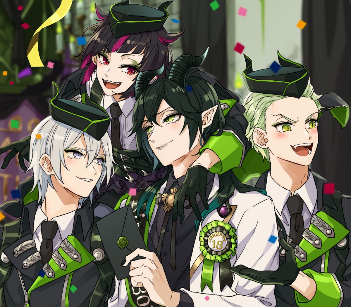 #マレウス・ドラコニア誕生祭2021 #ツイステファンアート  お誕生日おめでとう