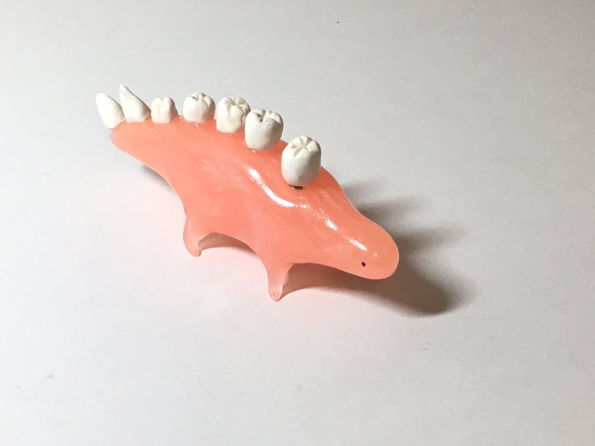 おゆまるで作った歯茎ザウルス可愛すぎ〜 