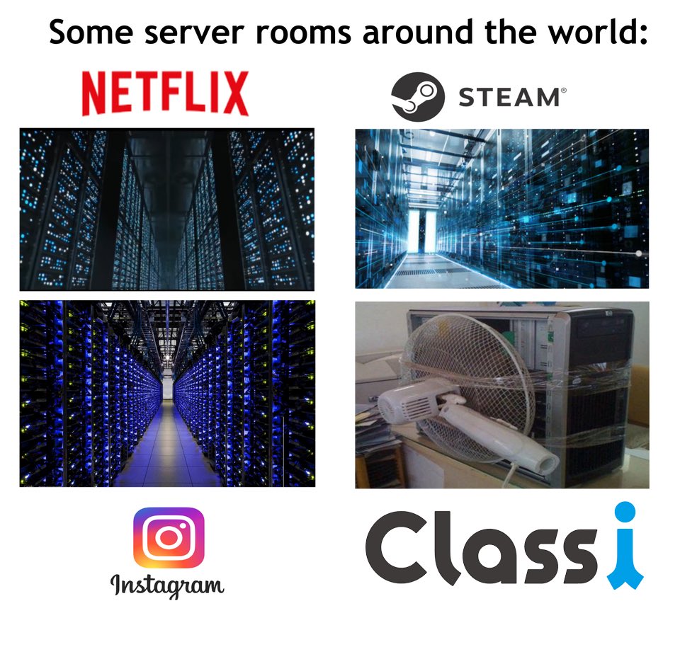 いろんな会社のサーバー一覧 