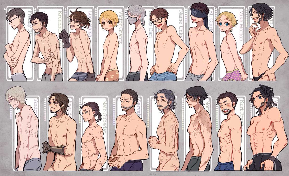 第五男鯖ちちくらべ。個人的嗜好と解釈で描いてます。 