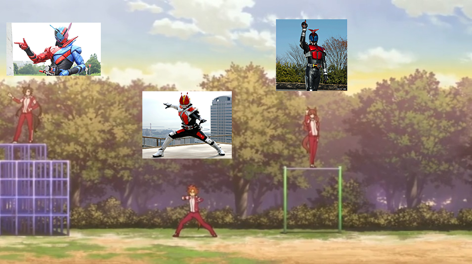 OVAでもガッツリやってるライダーネタ 