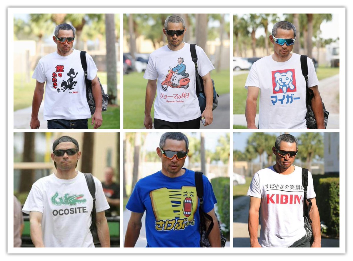 イチロー選手が第一線を退く意向…  寂しい想いはいっぱいありますが本当にお疲れ様でした(*´人`*)  引退してもイチローさんのおもしろTシャツは見たい自分です( *´艸｀)  #Ichiro 