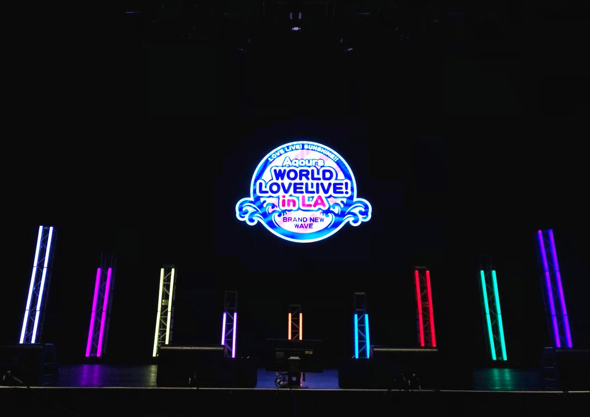 【AX】 「LOVE LIVE! SUNSHINE!! Aqours World LoveLive! in LA ~BRAND NEW WAVE~」Day1公演にお越しいただいた皆さま、ありがとうございました✨1年ぶりにロサンゼルスの皆さんの前でライブをすることができました🎆明日のDay2公演もご声援よろしくお願いします❗ #lovelive #Aqours #AnimeExpo2019