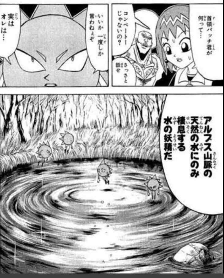 ボーボボの原作を読めば首領パッチの全てが分かるかのような説明はやめたまえ 全部読んでも分かるのは彼がアルプス山脈に生息する水の精霊だという事だけだぞ #グラブル