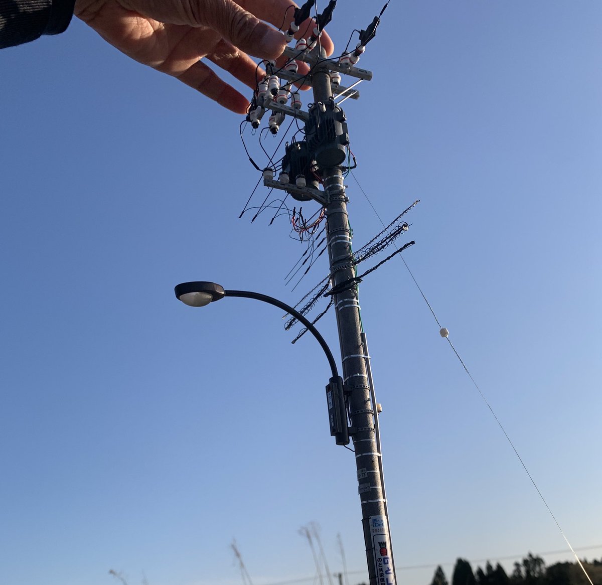 ミニチュア電柱完成しました〜⚡️⚡️⚡️