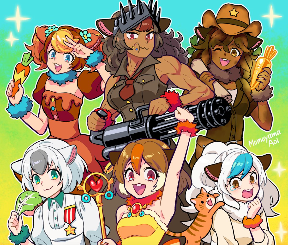 (⚠️擬人化)第10話の「魔法天使もるみ」がポテトっぽかったので他のモルカーも美少女化してみました