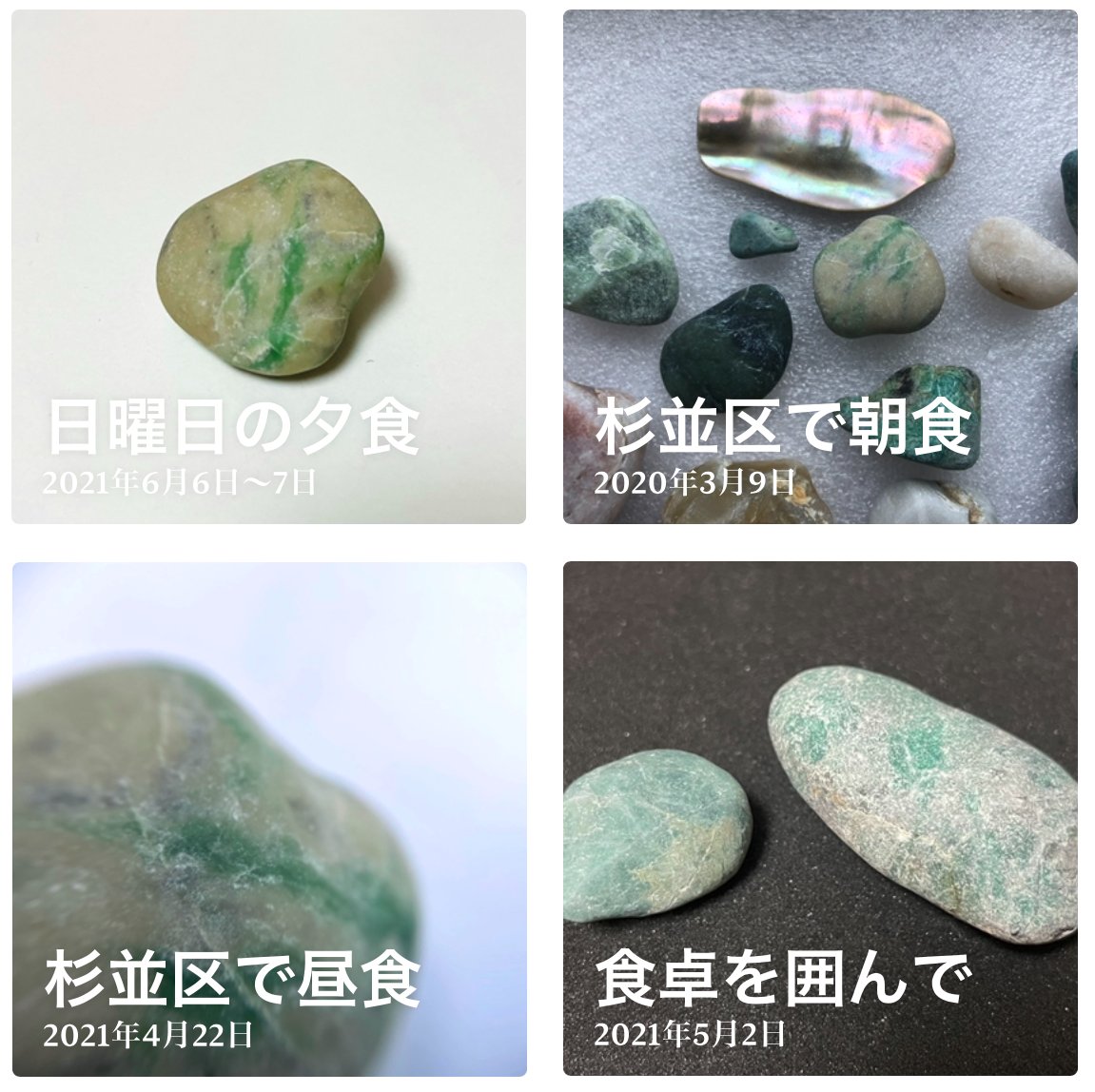 写真アプリくんに石食って生きてると思われてる かなしい 