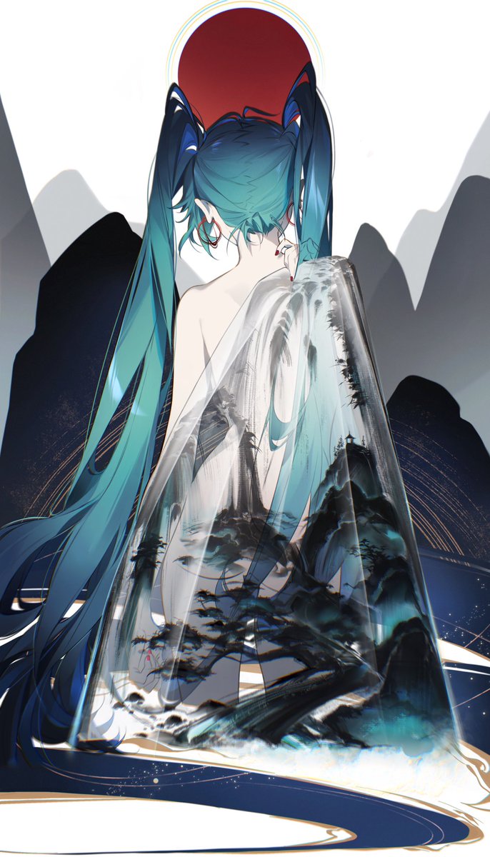 #初音ミク誕生祭2021 #初音未来 #初音ミク14thAnniversary  山の青色