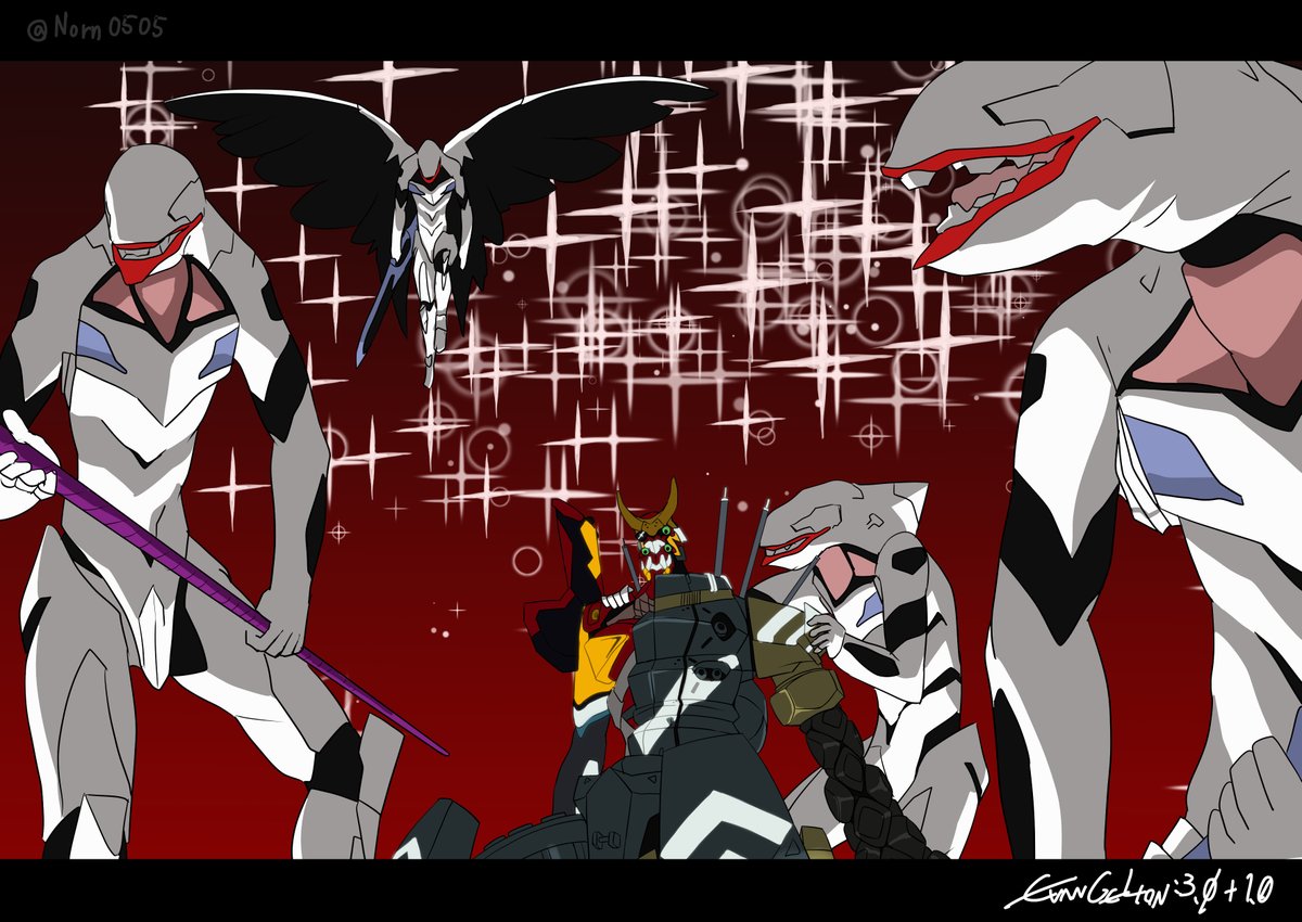 アスカのピンチに駆けつけてくれるエヴァ量産機たち