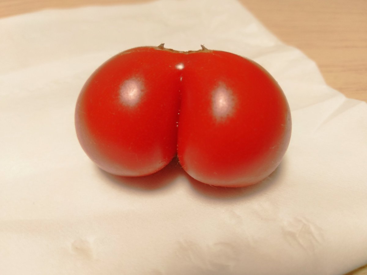 尻の穴までついてるトマトみて 